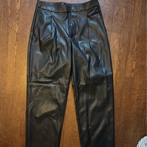 Calvin Klein Jeans Black Faux Leather Women’s Pants
